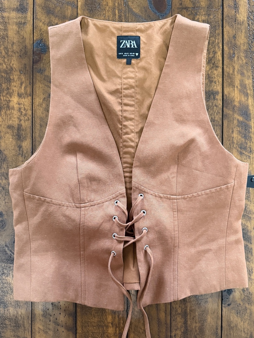 ZARA Lace-Up Vest